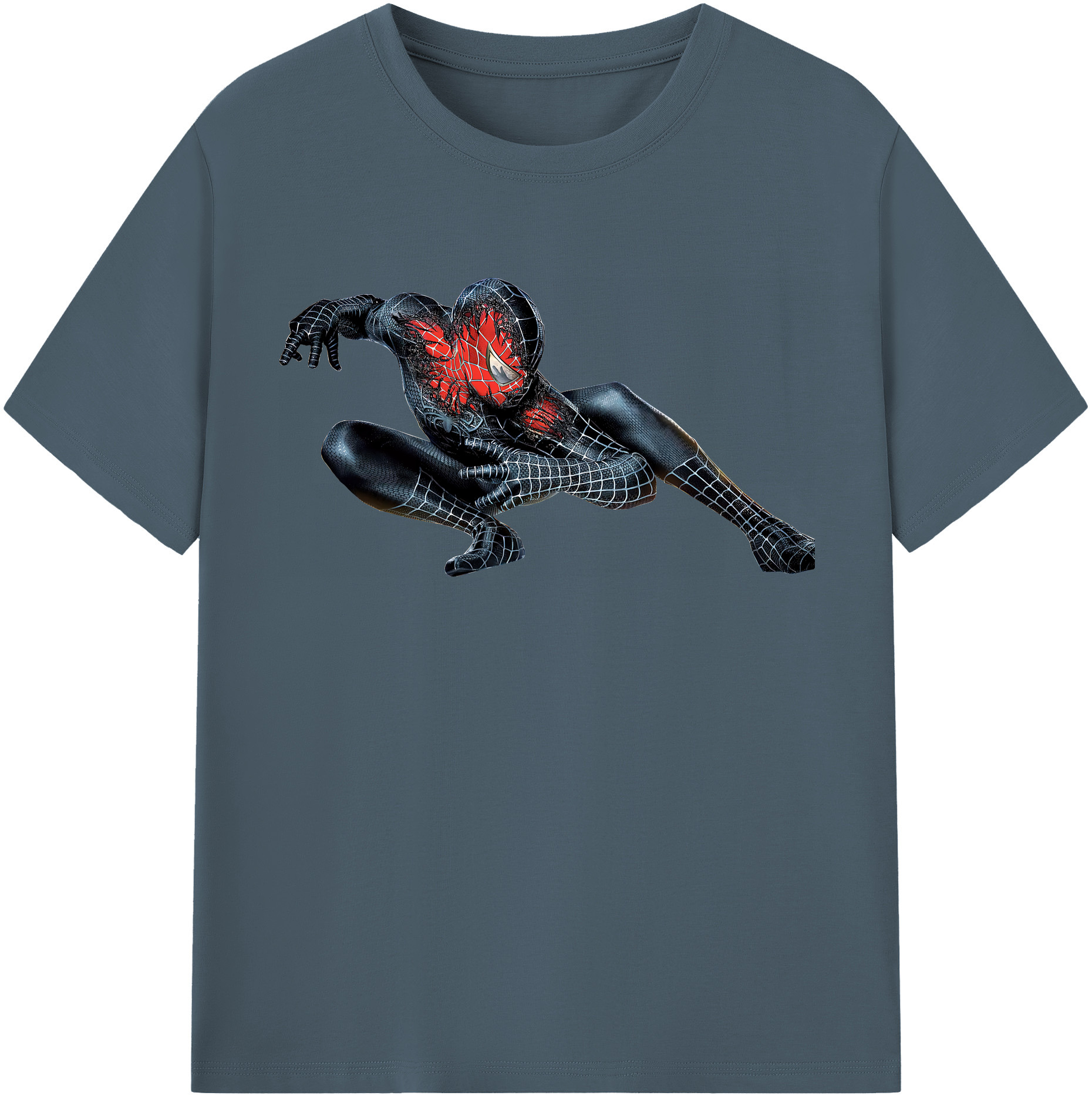 （画像用） Spider Man スパイダーマン 綿100％半袖Tシャツ（フロントプリント）